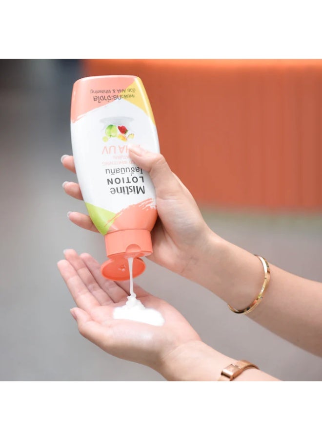 ميستين لوشن ميستين سوبر وايتنينج الطبيعي بحمض ألفا هيدروكسي، واقي من الأشعة فوق البنفسجية، 150 مل - Image 2